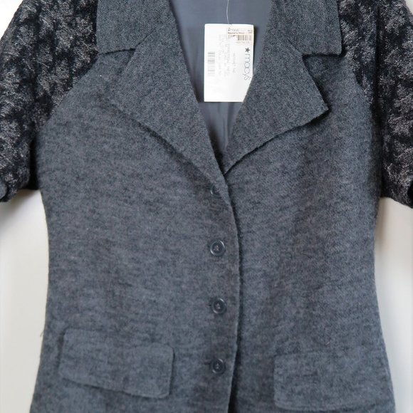 NWT Heather B Charcoal Gray Wool Blend Jacket Size S MSRP $158 - Picture 4 of 8